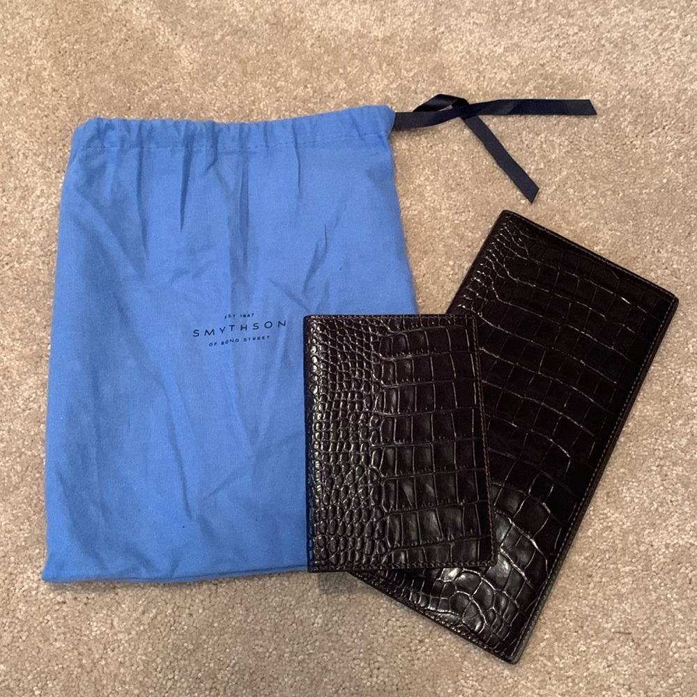 NWOT Smythson Leather Travel Wallets